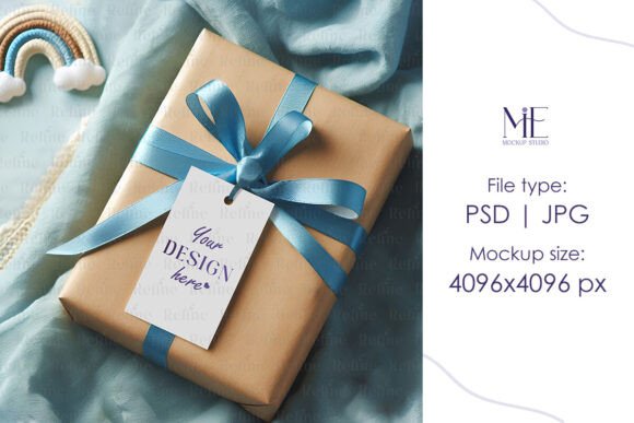 Baby Shower Gift Tag Mockup, Favor Tag: A Creative Tool for Modern Celebrations