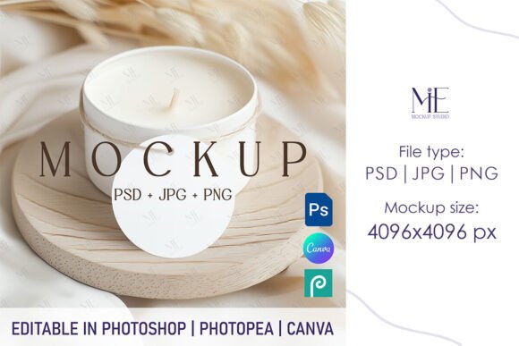 Gift Tag Mockup, Candle Tag PSD Canva: A Creative Tool for Every Designer