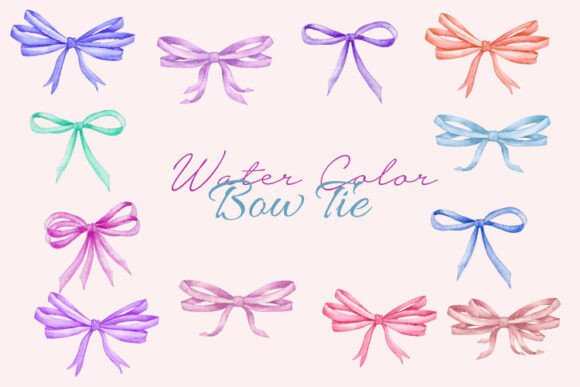 Hand Painted Bow Tie Vector Illustration: A Unique Blend of Art and Function
