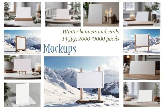 Postcards, Banners, Winter, Jpeg Mockups: A Practical Guide for Creative Professionals